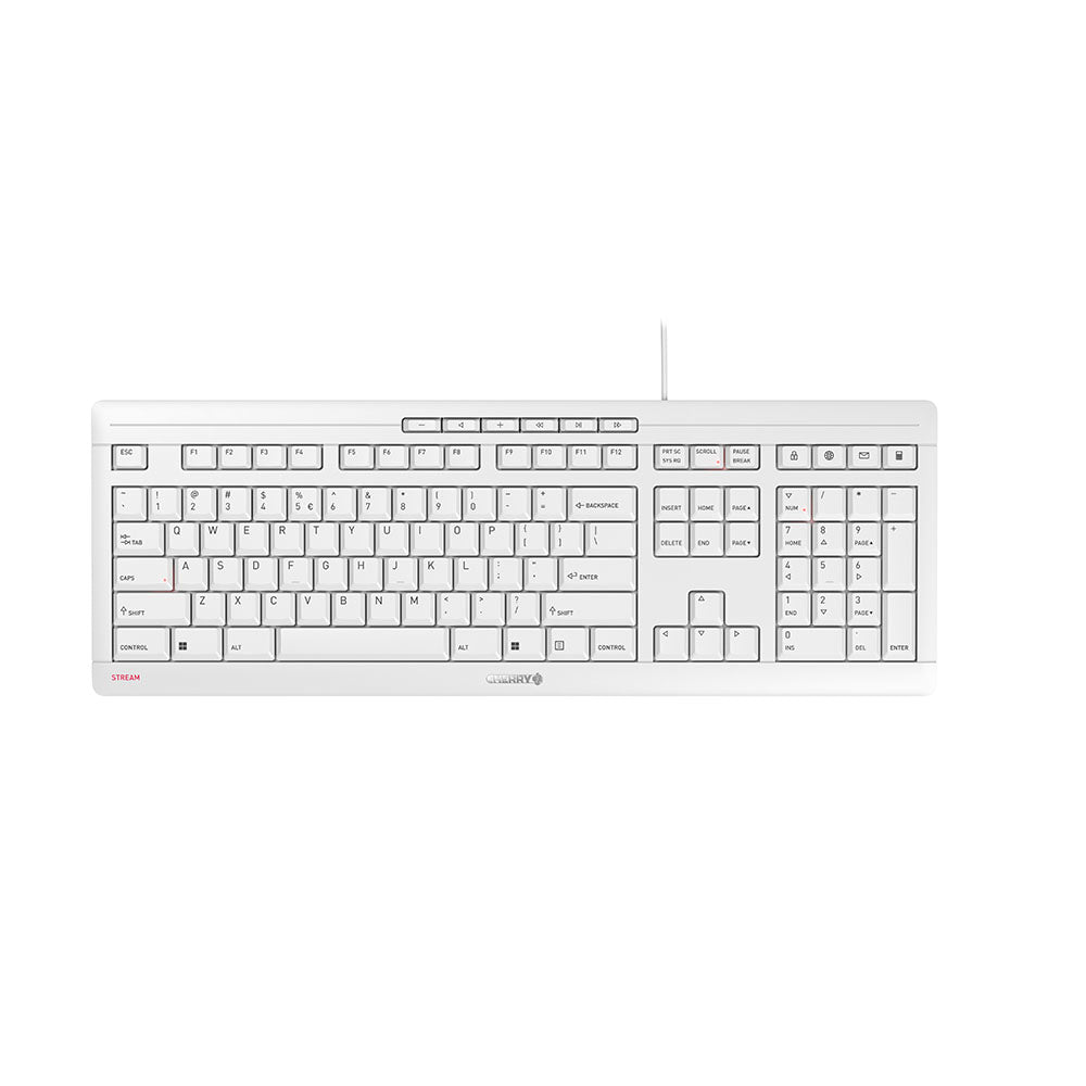 Contour Design STREAM tangentbord Kontor USB QWERTY Engelska (USA) Vit