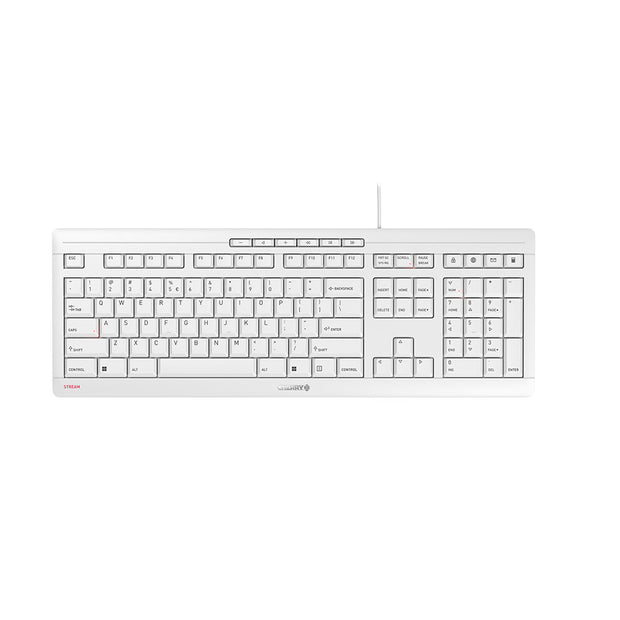 Contour Design STREAM tangentbord Kontor USB QWERTY Engelska (USA) Vit