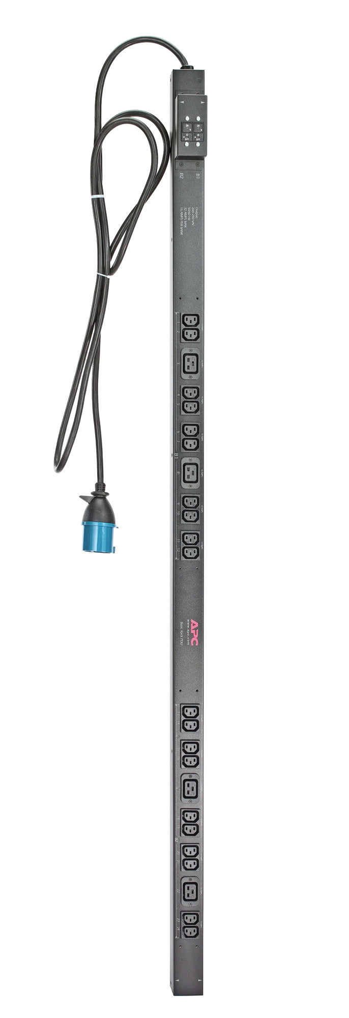 APC RACK PDU. BASIC. ZERO U. 32A. 230V. (20)C13 & (4)C19 grenuttag 24 AC-utgångar 0U