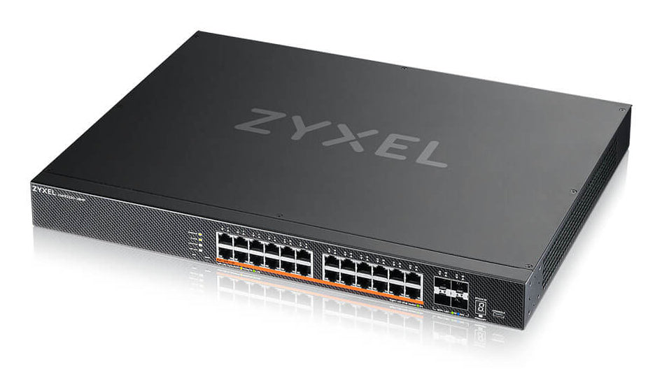 Zyxel XMG2230-28HP hanterad L2/L3 2.5G Ethernet (100/1000/2500) Strömförsörjning via
