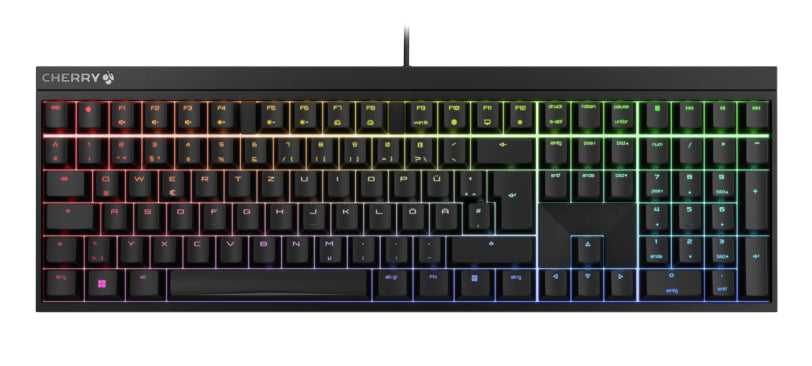 CHERRY MX 2.0S tangentbord Spela USB QWERTZ tyska Svart
