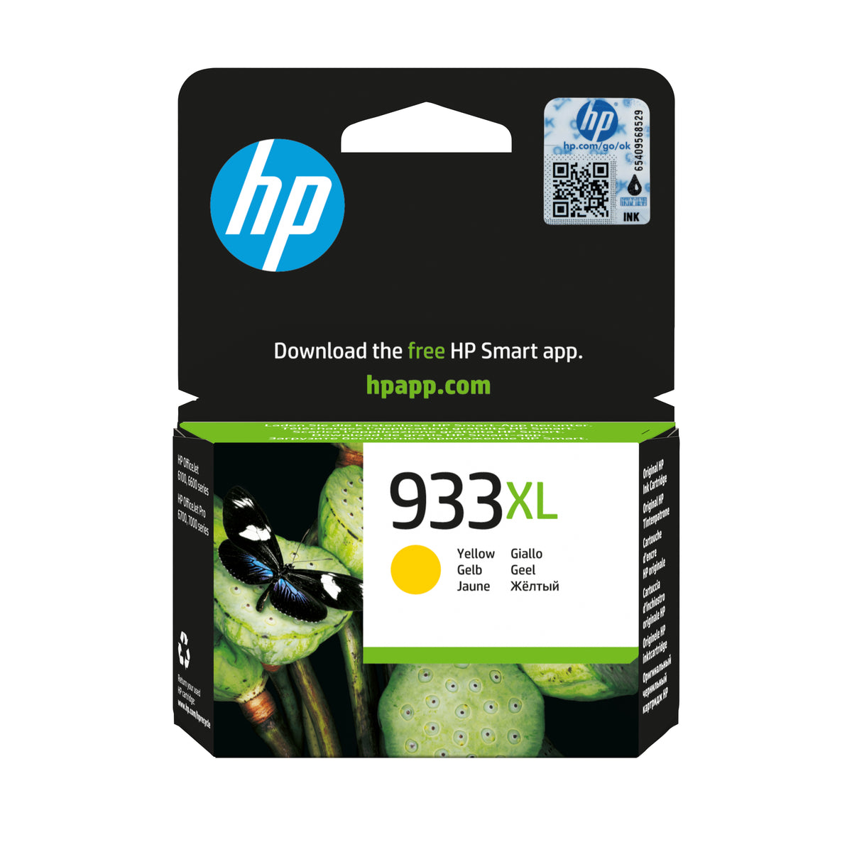 HP 933XL gul original bläckpatron med hög kapacitet
