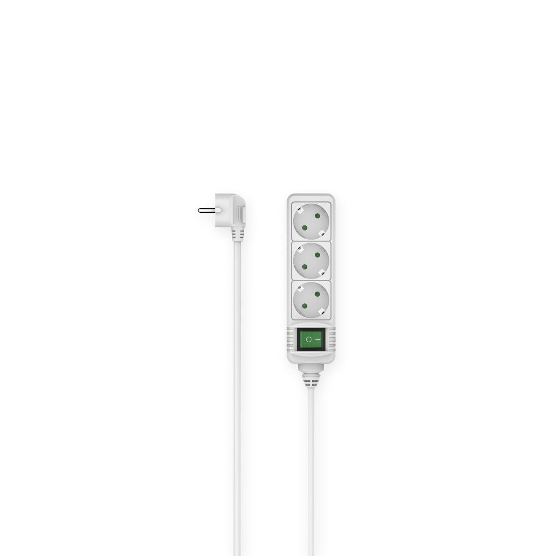 Hama 00223002 förlängningssladdar 3 m 3 AC-utgångar inomhus Vit