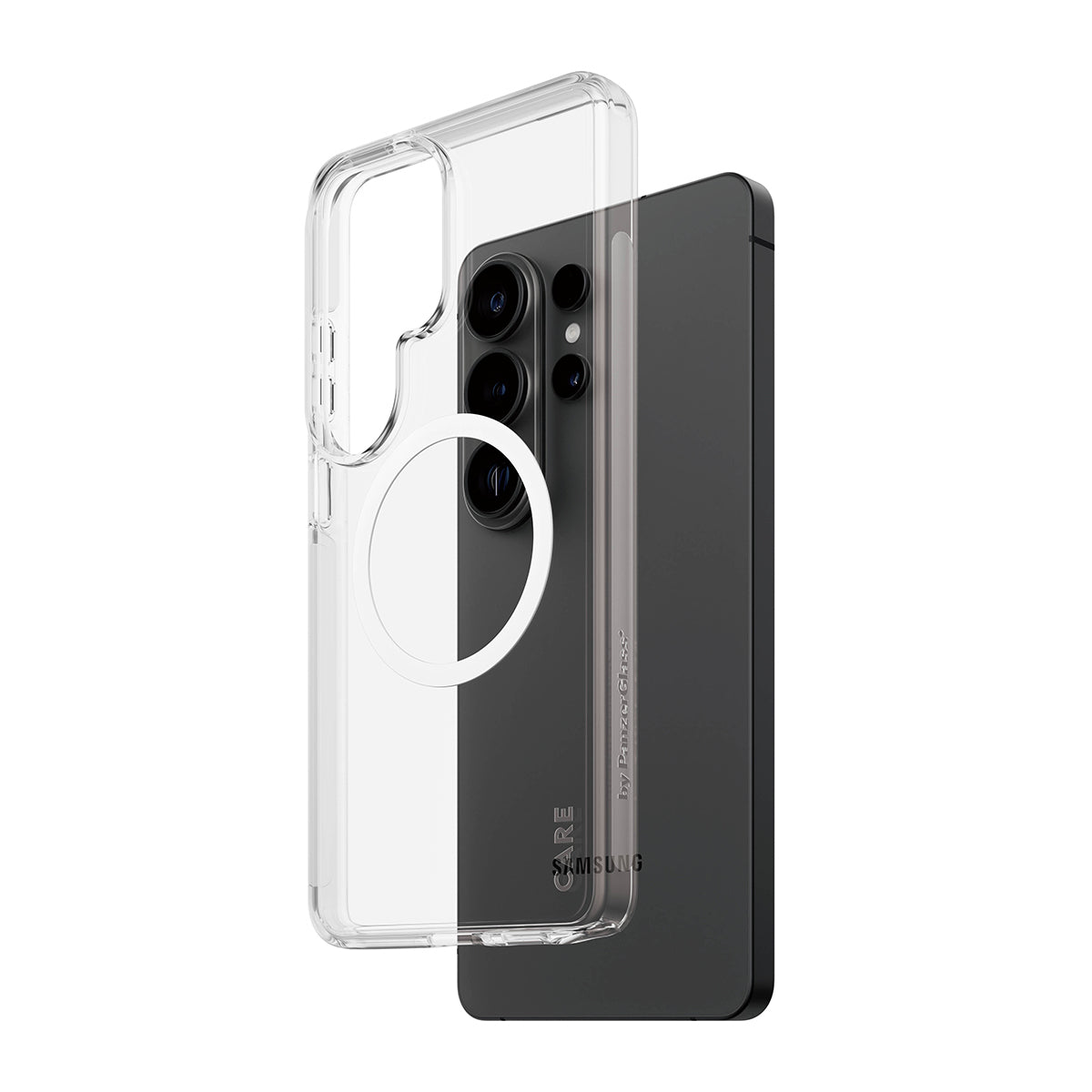 PanzerGlass CARE by Urban Explorer Case Transparent w. White Qi Samsung Galaxy S26