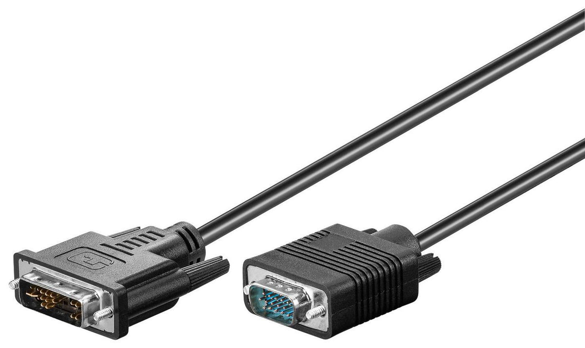 Microconnect 50989 videokabeladapter 1 m DVI-I Svart