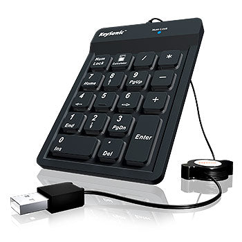 KeySonic ACK-118BK numeriskt tangentbord Universal USB Svart