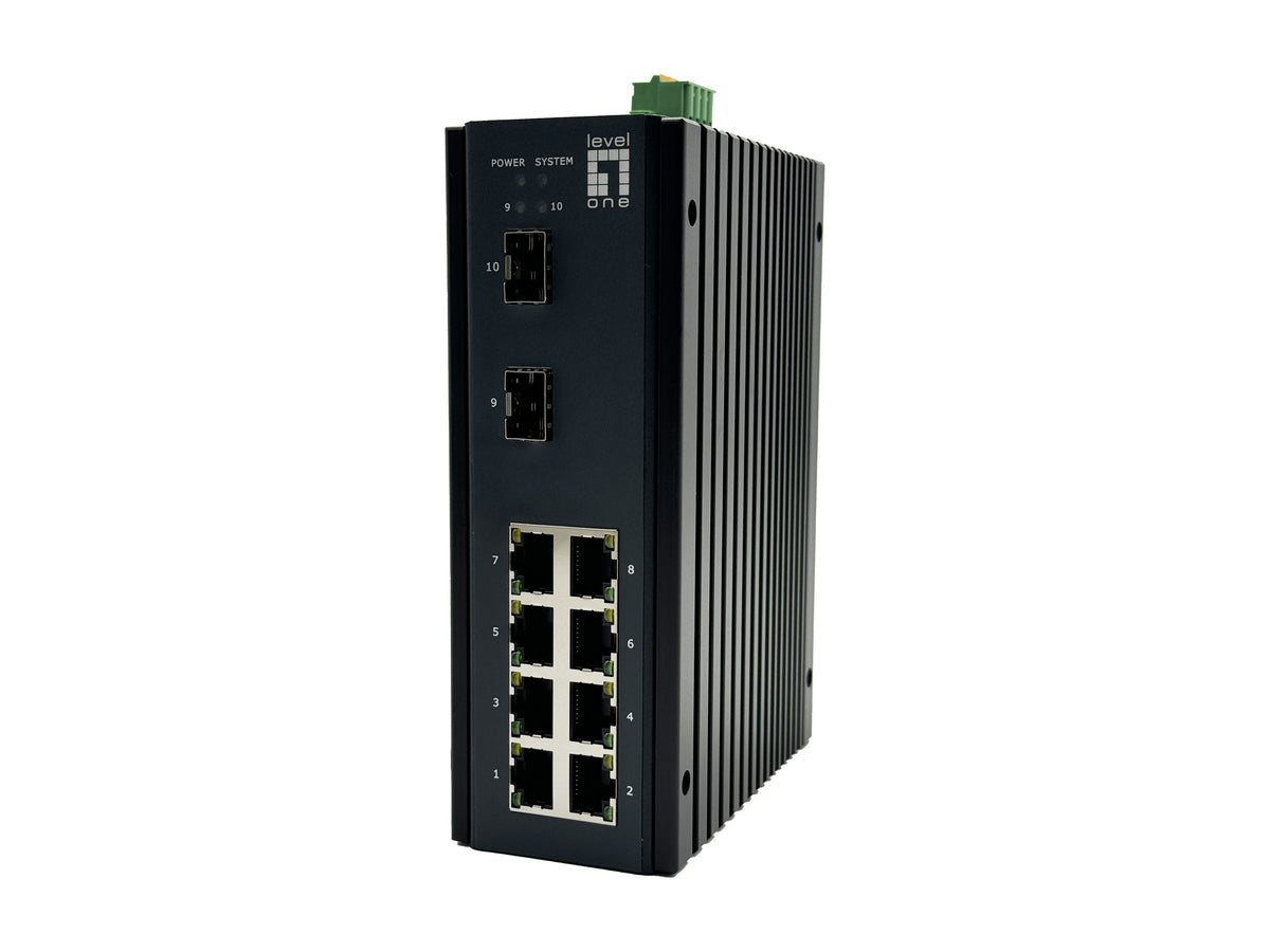 LevelOne IGU-1071 nätverksswitchar hanterad L2+ Gigabit Ethernet (10/100/1000) Svart