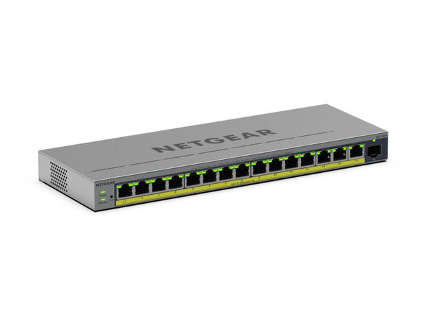 NETGEAR GS116EP hanterad L2/L3 Gigabit Ethernet (10/100/1000) Strömförsörjning via Ethernet (PoE) stöd Grå