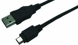 LogiLink CU0014 USB-kablar USB 2.0 1,8 m USB A Mini-USB B 0,48 Gbit/s Svart