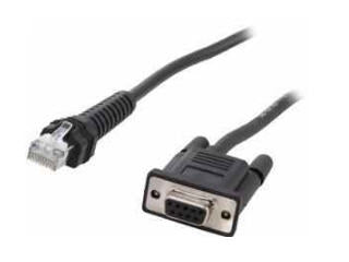 Zebra CBA-RF5-S07ZAR seriella kablar Svart 0,82296 m DB-9 RJ-45