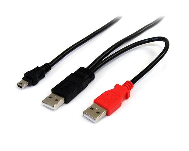 StarTech.com 1,8 m USB Y-kabel för extern hårddisk