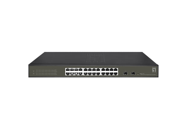 LevelOne GES-2126 nätverksswitchar hanterad L2 Gigabit Ethernet (10/100/1000) Svart