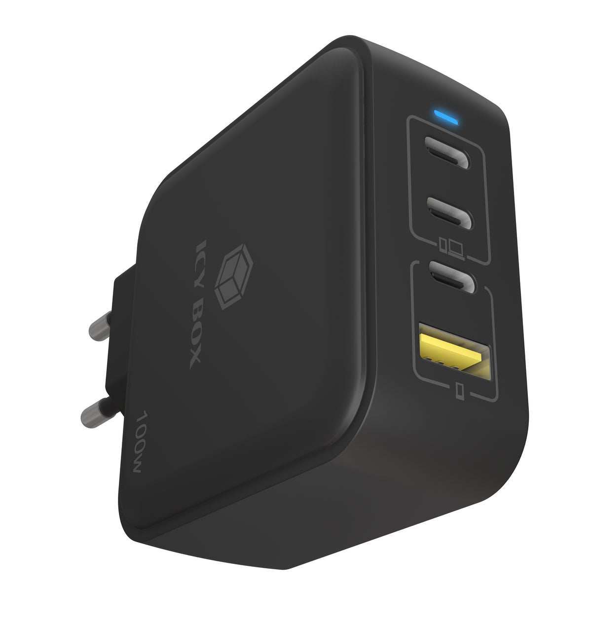 ICY BOX IB-PS1040-PD Universal Svart AC Snabb laddning inomhus