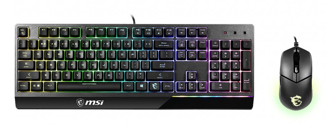 Bild 1 av 5: MSI VIGOR GK30 tangentbord Mus inkluderad Spela USB QWERTY Engelska (USA) Svart