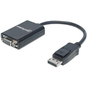 Manhattan 151962 videokabeladapter 0,15 m DisplayPort VGA (D-Sub) Svart