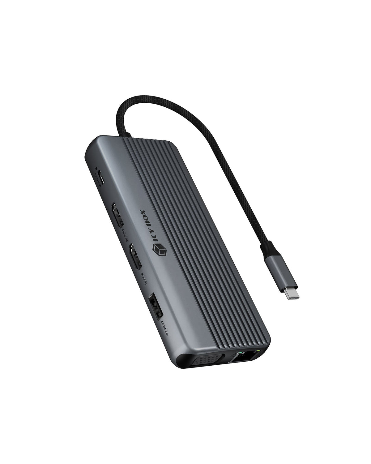 ICY BOX IB-DK4062-CPD Kabel USB 3.2 Gen 1 (3.1 Gen 1) Type-C Antracit