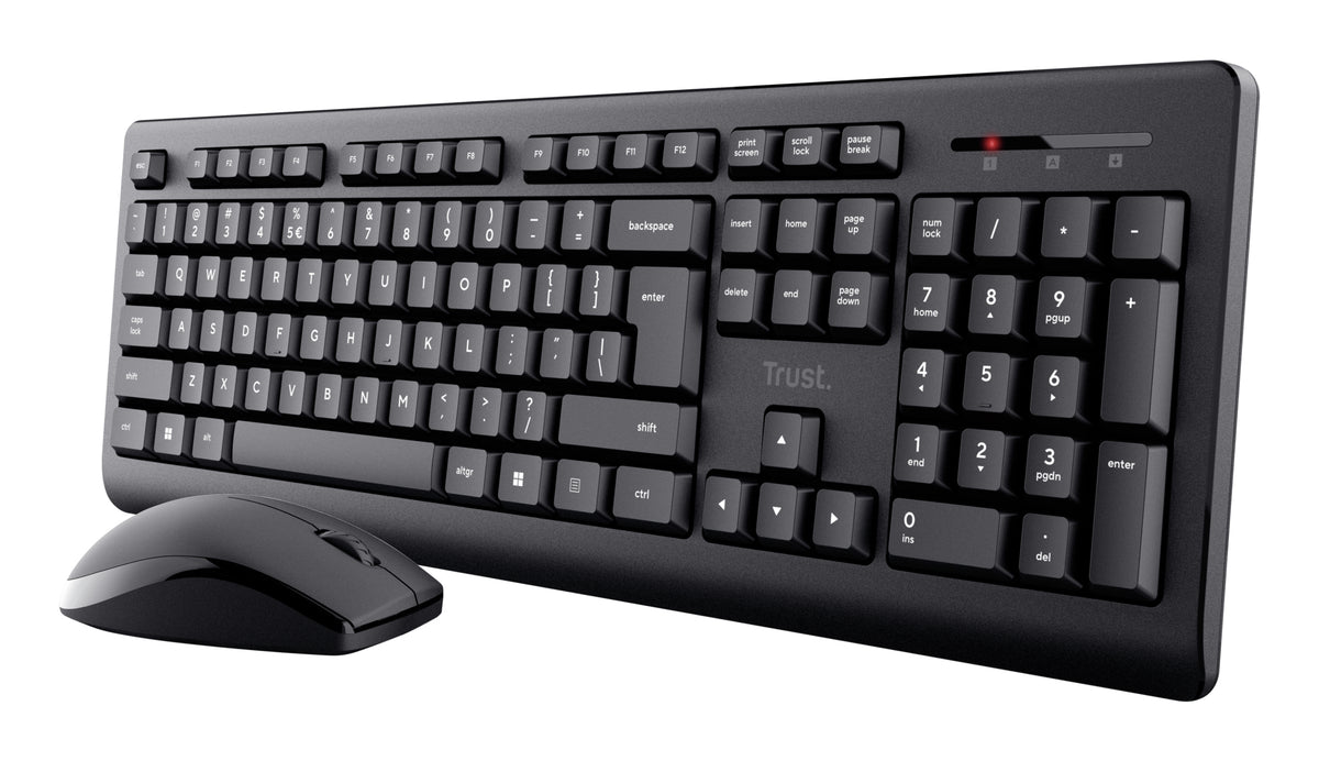 Trust Primo tangentbord Mus inkluderad Kontor RF Trådlös QWERTZ tyska Svart