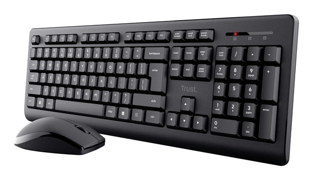 Trust Primo tangentbord Mus inkluderad Kontor RF Trådlös QWERTZ tyska Svart