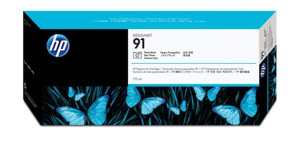 HP 91 775 ml fotosvart DesignJet-pigmentbläckpatron