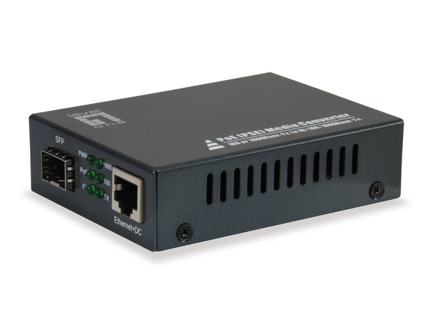 LevelOne GVT-2012 mediakonverterare för nätverk 1000 Mbit/s Svart - 1x1G