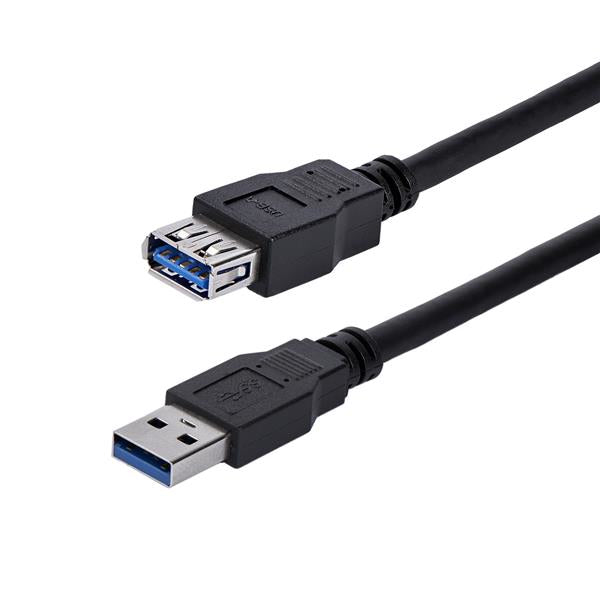 StarTech.com USB3SEXT1MBK USB-kablar USB 3.2 Gen 1 (3.1 Gen 1) 1 m USB A 5 Gbit/s