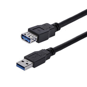 StarTech.com USB3SEXT1MBK USB-kablar USB 3.2 Gen 1 (3.1 Gen 1) 1 m USB A 5 Gbit/s