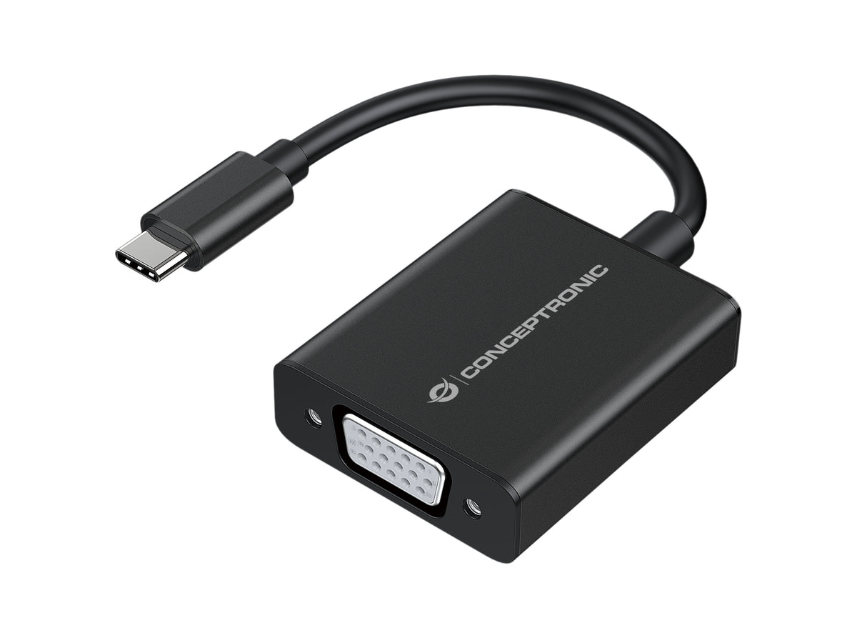 Conceptronic ABBY05B USB-grafikadapter 1920 x 1080 pixlar Svart