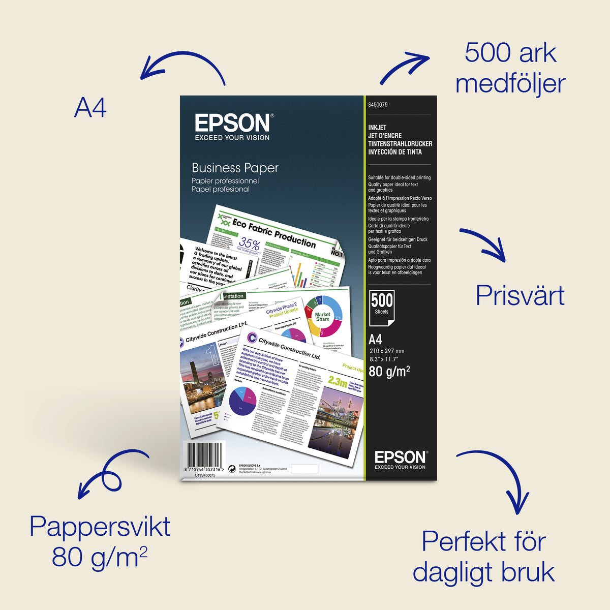 Epson A4 Inkjet Business Paper