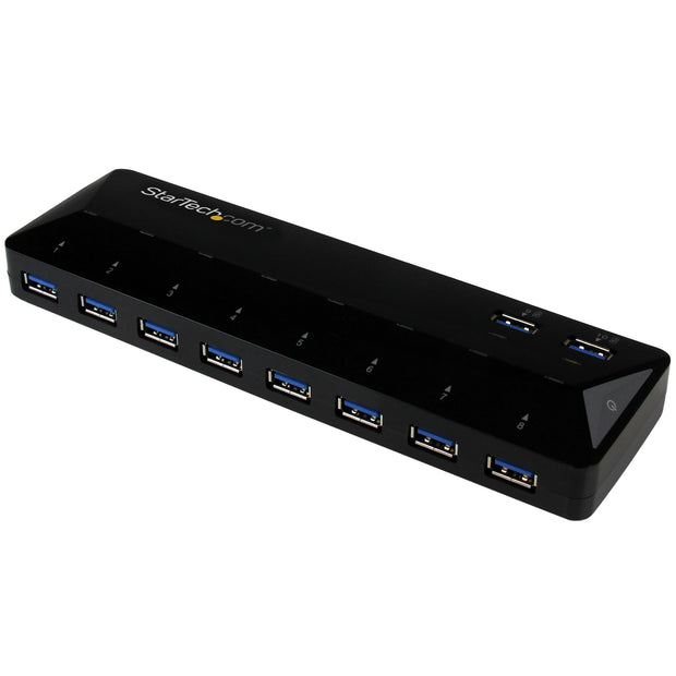 StarTech.com USB 3.0-hub med 10 portar och laddnings- &amp; synkningsportar