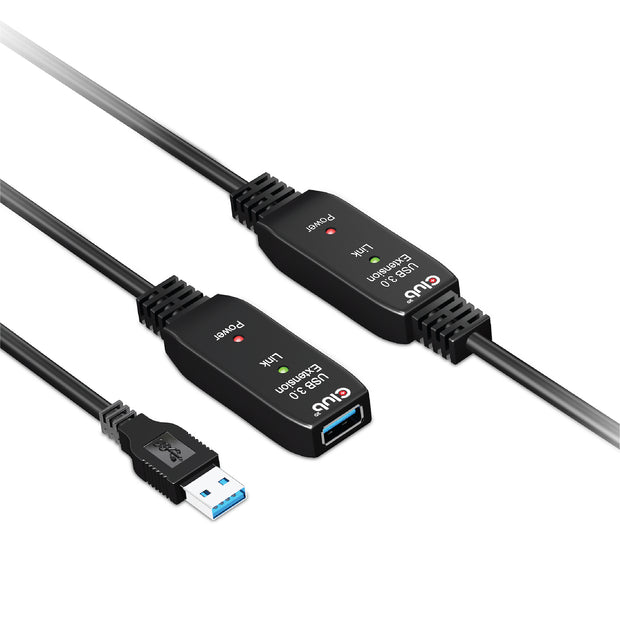 CLUB3D CAC-1405 USB-kablar USB 3.2 Gen 2 (3.1 Gen 2) 10 m USB A 5 Gbit/s Svart
