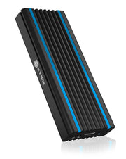 ICY BOX IB-1824ML-C31 SSD-inkapsling Svart M.2