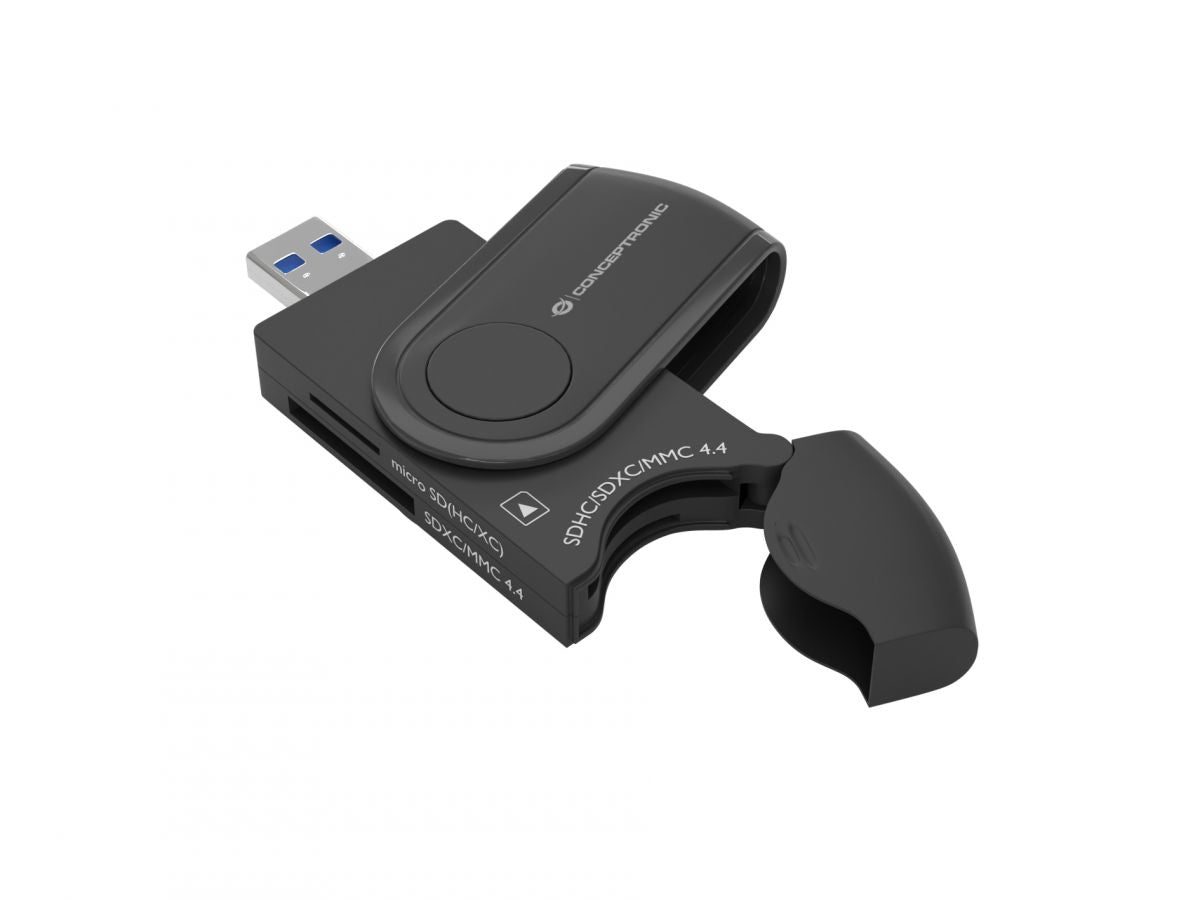 Conceptronic StreamVault BIAN04B kortläsare USB 3.2 Gen 1 (3.1 Gen 1) Type-A Svart