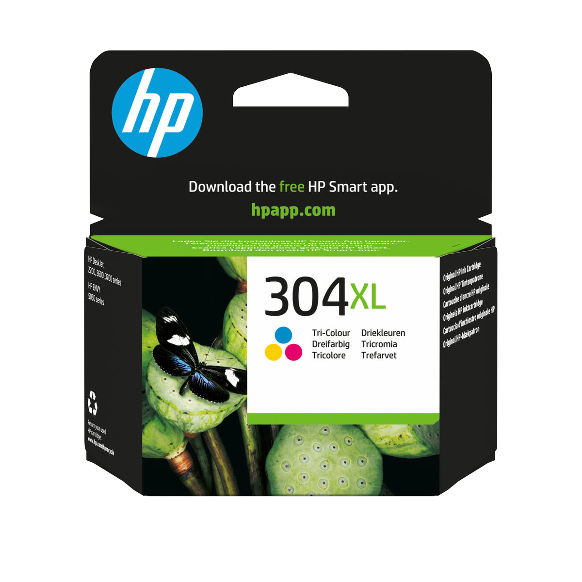 HP 304XL trefärgs original bläckpatron