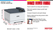 Xerox C320 A4 33 ppm trådlös dubbelsidig skrivare PS3 PCL5e/6 2 magasin Totalt 251