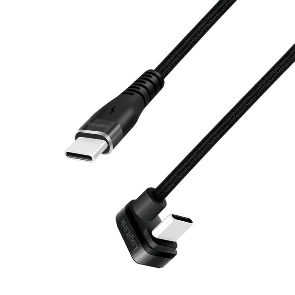 LogiLink CU0191 USB-kablar USB 2.0 2 m USB C 0,48 Gbit/s 60 W Svart