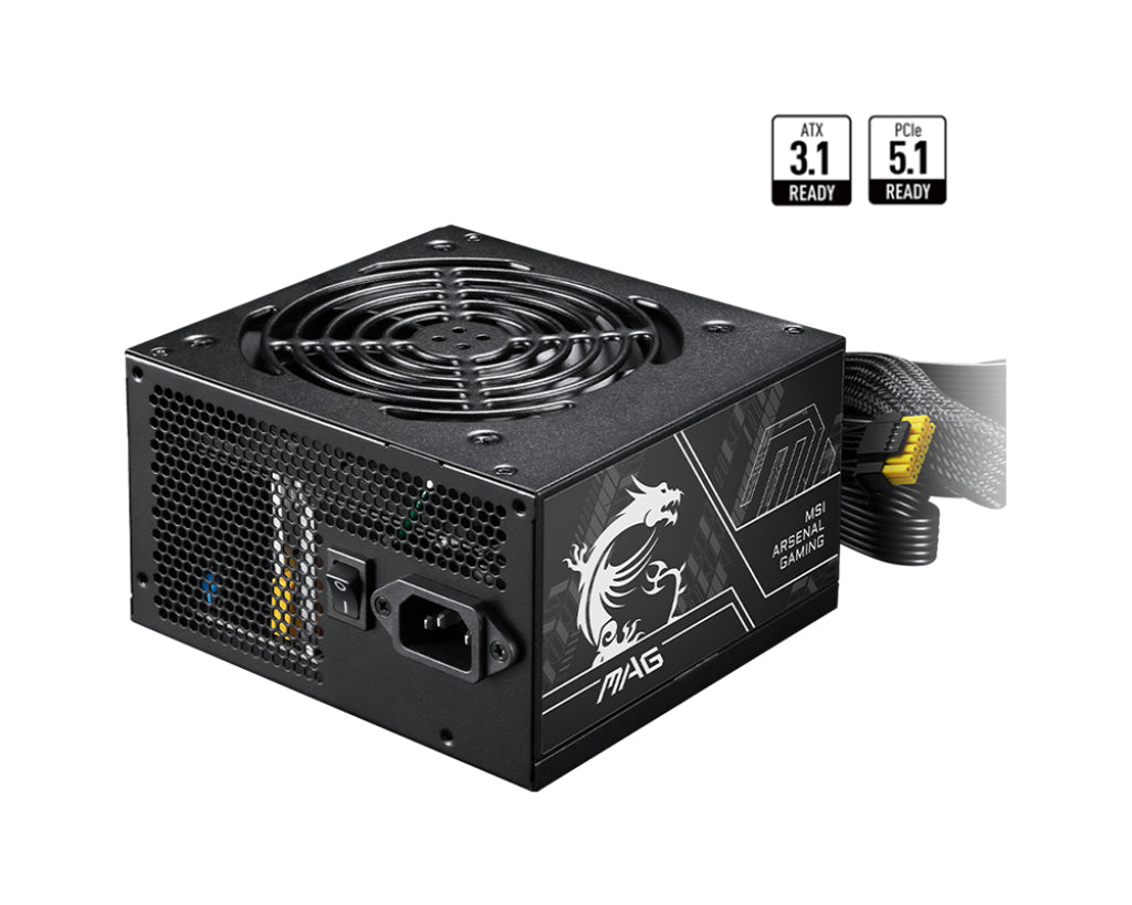 MSI MAG A750BN PCIE5 II strömförsörjningsenheter 750 W 24-pin ATX Svart
