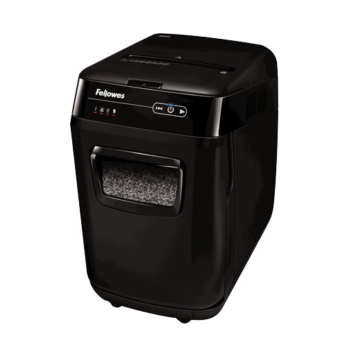Fellowes AutoMax 200M dokumentförstörare Mikrostrimling Svart