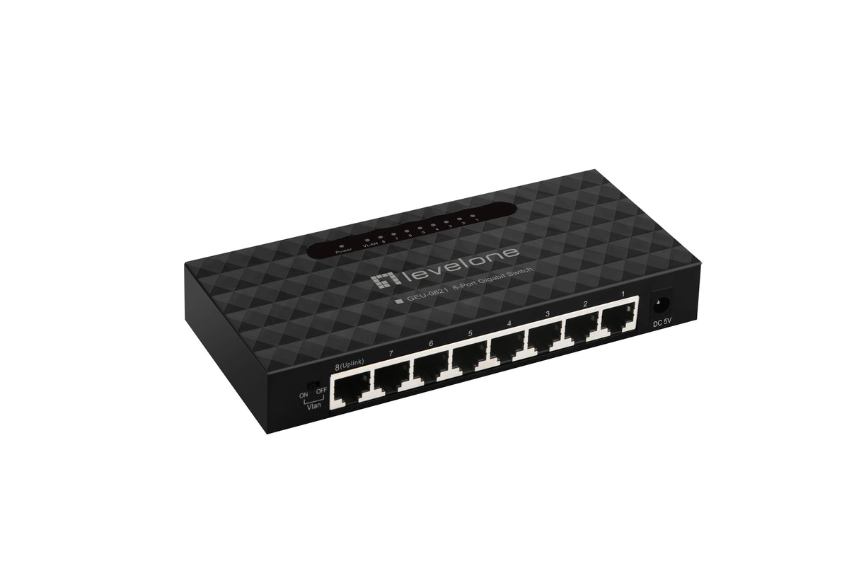LevelOne GEU-0821 nätverksswitchar hanterad Gigabit Ethernet (10/100/1000)