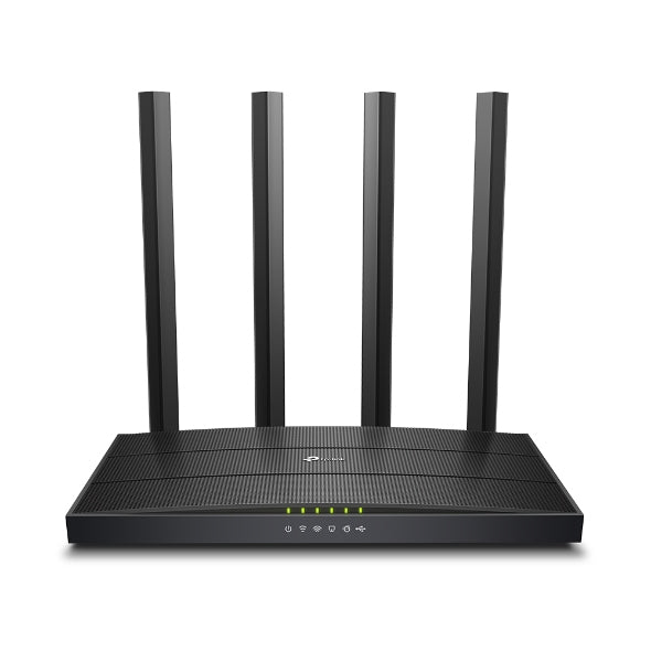 TP-Link Archer C6U trådlös router Gigabit Ethernet Dual-band (2,4 GHz / 5 GHz) Svart