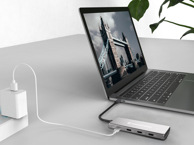 Conceptronic HUBBIES16G gränssnittshubbar USB 3.2 Gen 2 (3.1 Gen 2) Type-C 10000 Mbit/s Grå