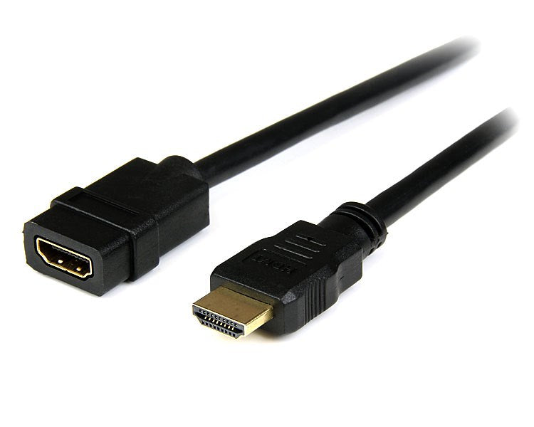 StarTech.com HDEXT2M HDMI-kabel 2 m HDMI Typ A (standard) Svart