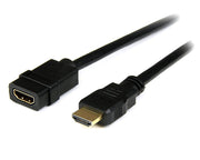 StarTech.com HDEXT2M HDMI-kabel 2 m HDMI Typ A (standard) Svart