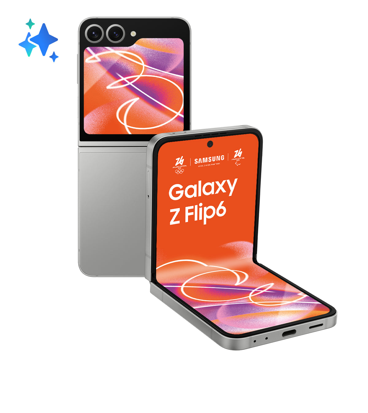 Samsung Galaxy Z Flip6 - 256 GB - Silver