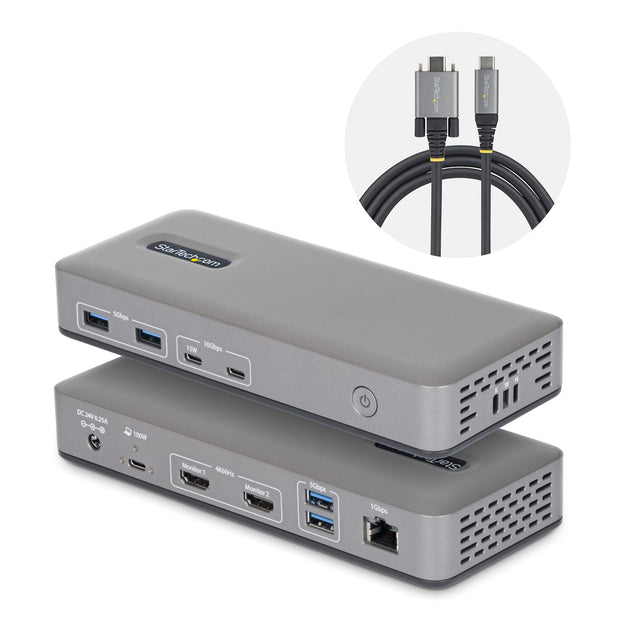StarTech.com USB-C-dockningsstation för två skärmar
