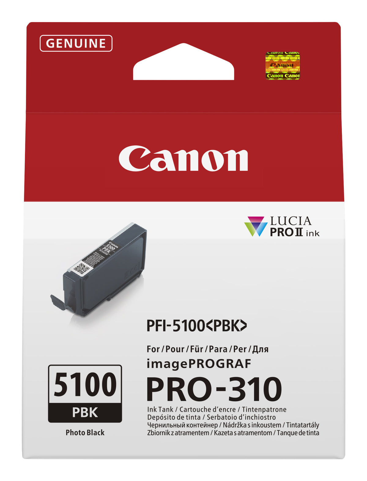 Canon PFI-5100 PBK bläckpatroner Original Fotosvart