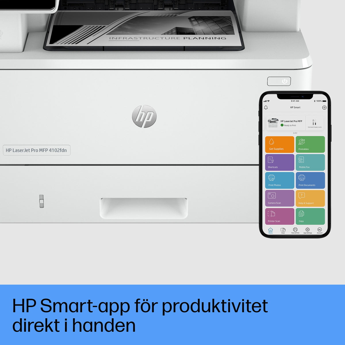 HP LaserJet Pro MFP 4102fdn-skrivare multifunktionsskrivare