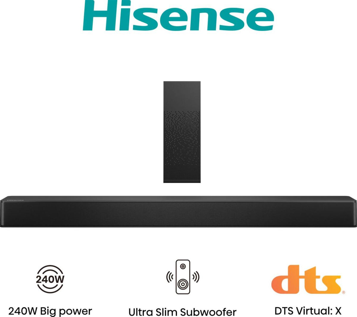Hisense HS2100 Svart 2.1 kanaler 240 W
