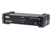 ATEN 2-portars USB 3.0 4K HDMI KVMP Switch med ljudmixerläge