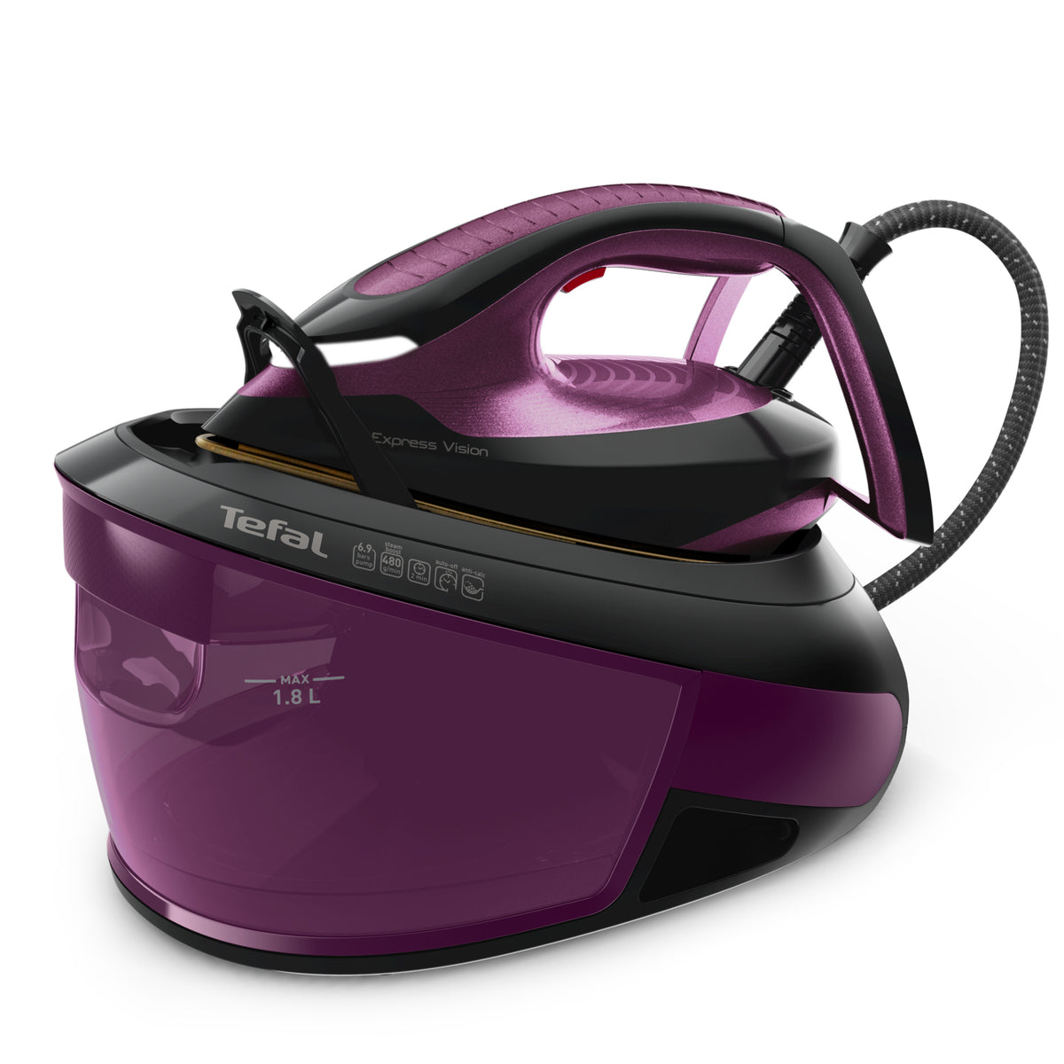 Tefal Express Vision SV8152 2800 W 1,8 l Durilium AirGlide Autoclean soleplate Lila