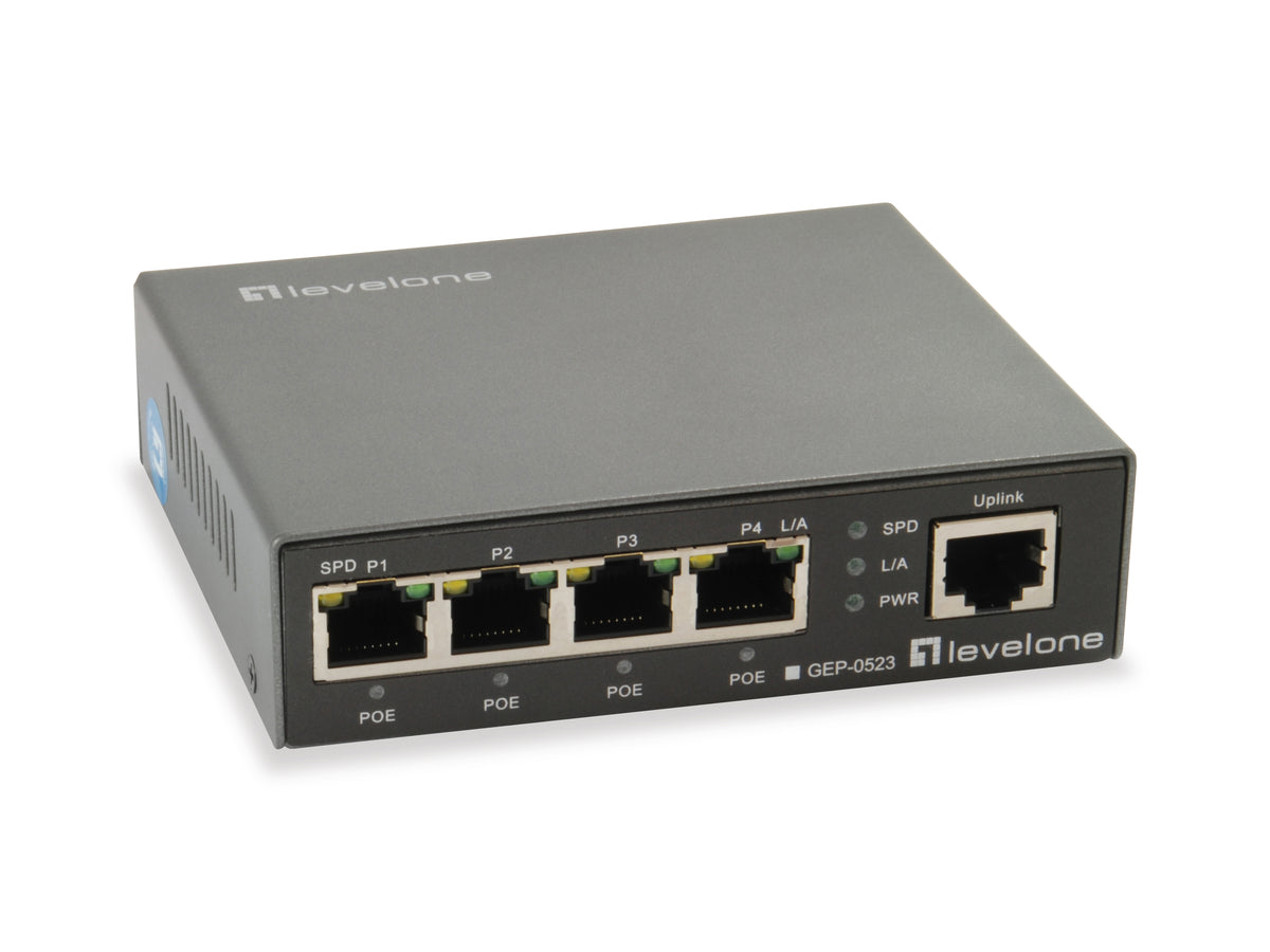 LevelOne GEP-0523 nätverksswitchar Gigabit Ethernet (10/100/1000) Strömförsörjning